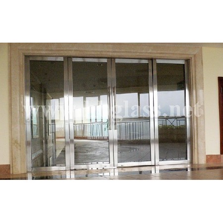 Ground Spring Fireproof Glass Door